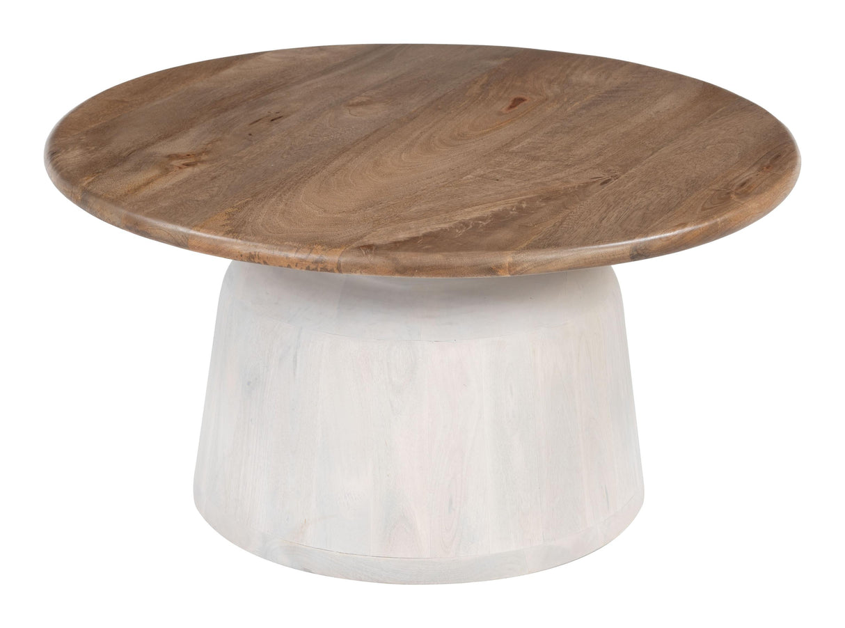ZUO Goblet Coffee Table Brown & White