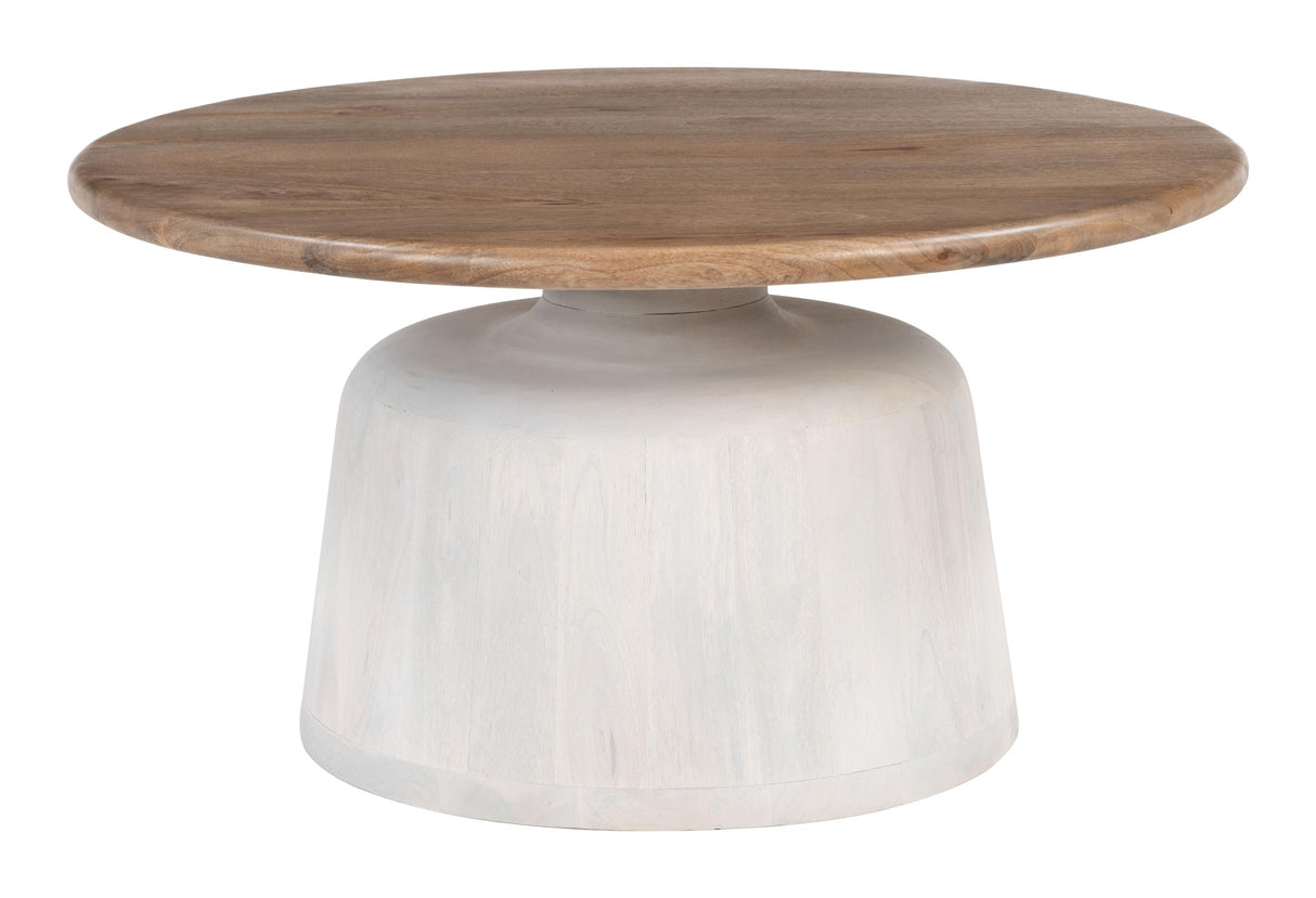 ZUO Goblet Coffee Table Brown & White