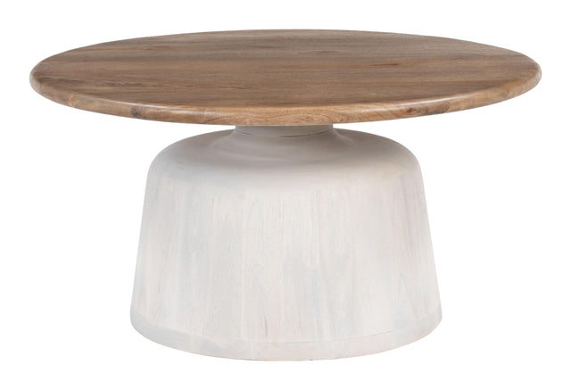 ZUO Goblet Coffee Table Brown & White