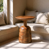 ZUO Kelk Side Table Walnut