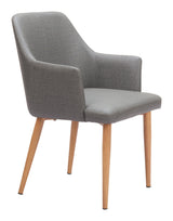 ZUO Wisom Dining Chair (Set of 2) Gray