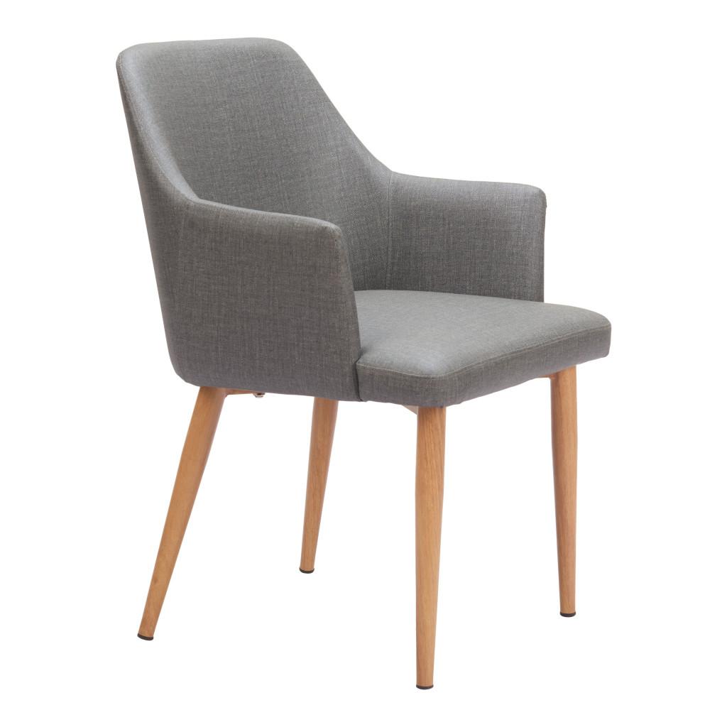 ZUO Wisom Dining Chair (Set of 2) Gray