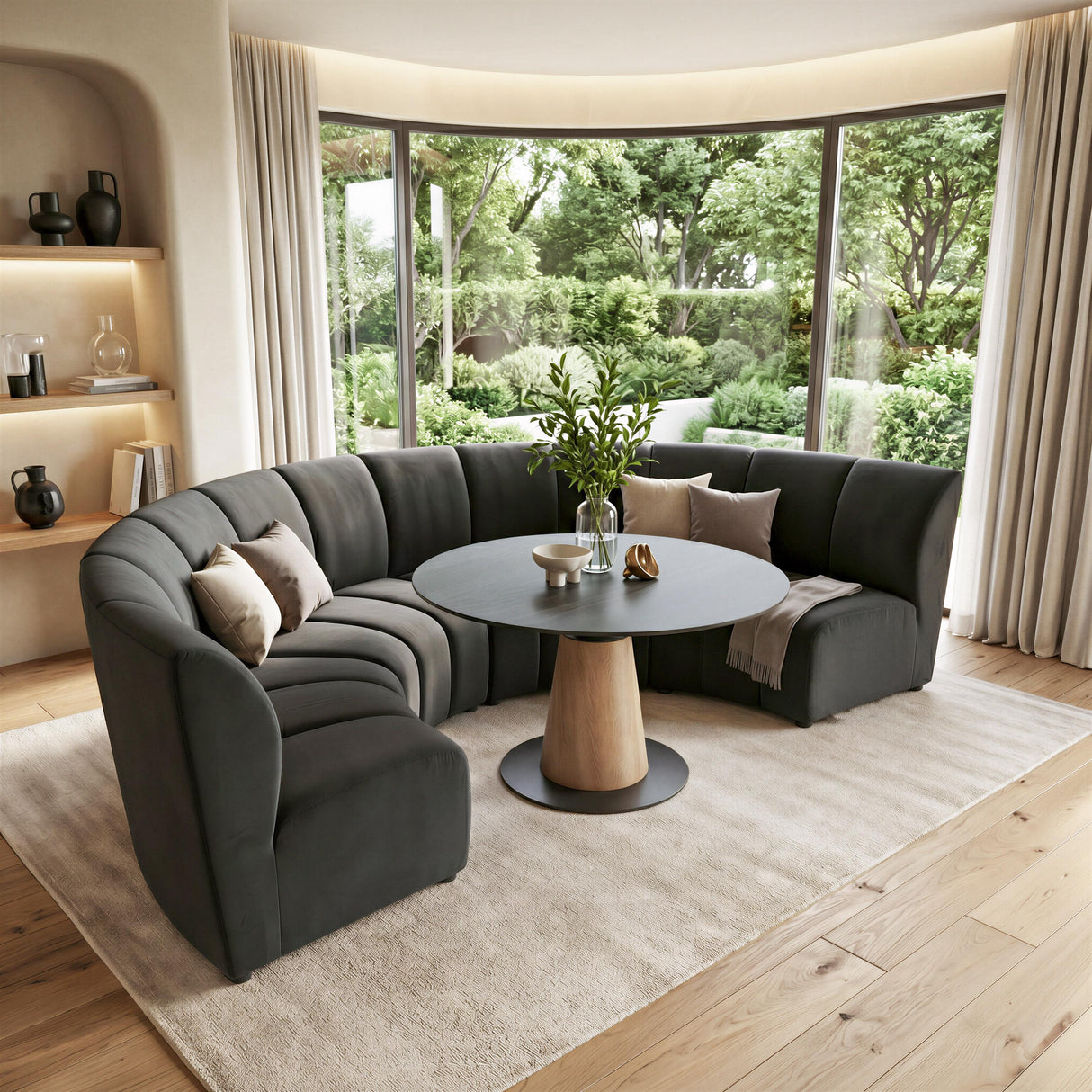 ZUO Garbi Modular Sectional Black