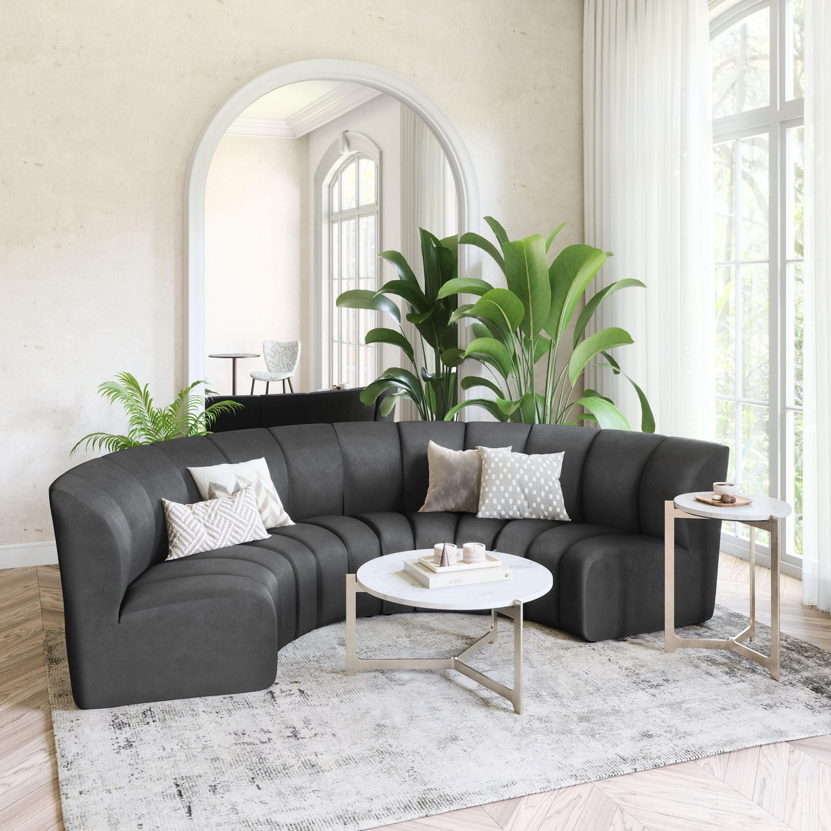 ZUO Garbi Modular Sectional Black