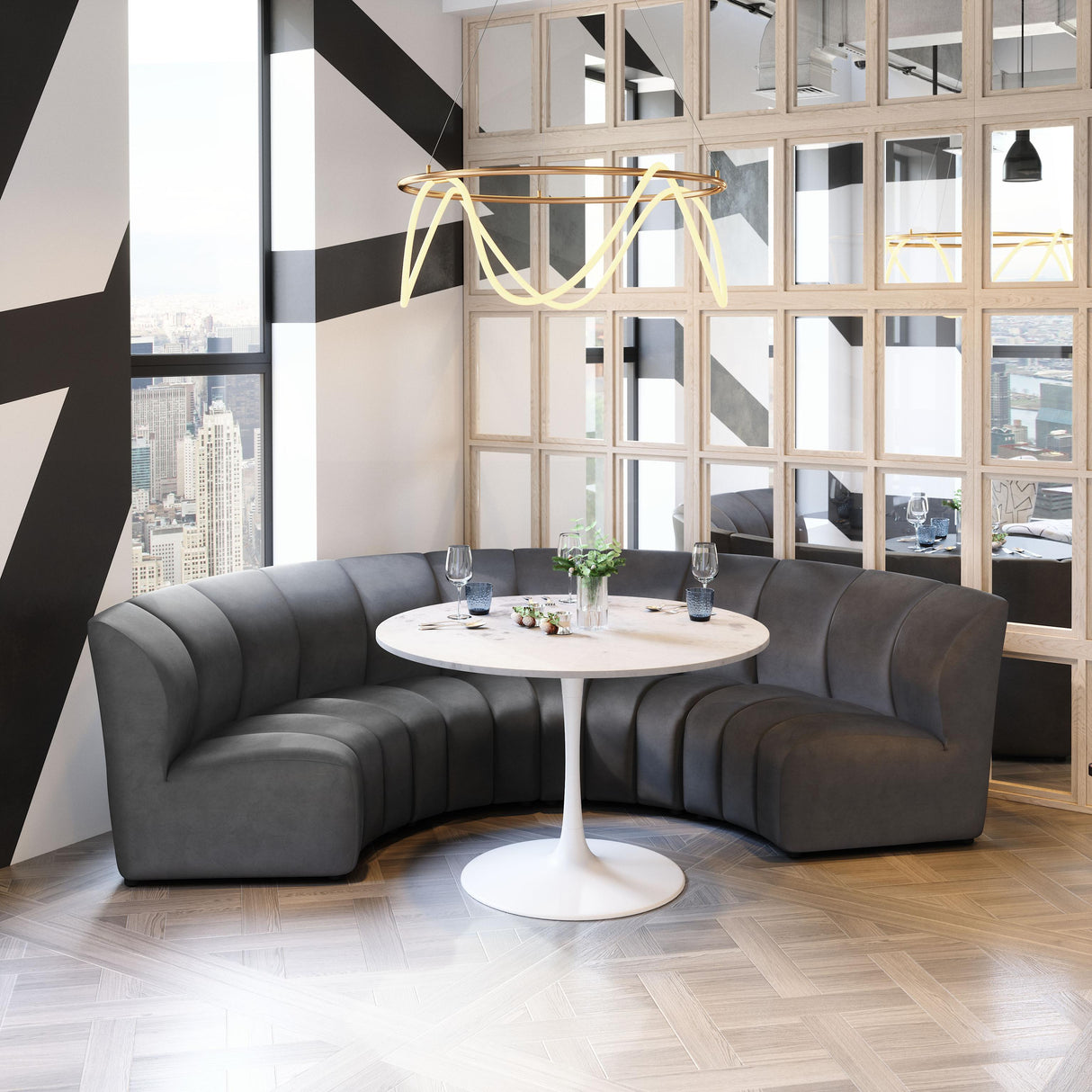 ZUO Garbi Modular Sectional Black