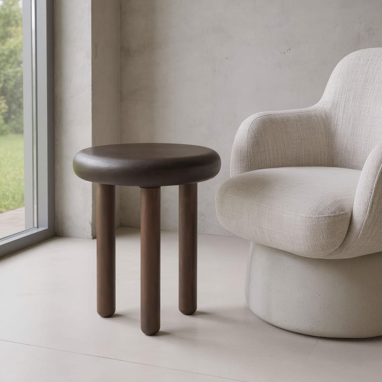 ZUO Arian Side Table Bronze