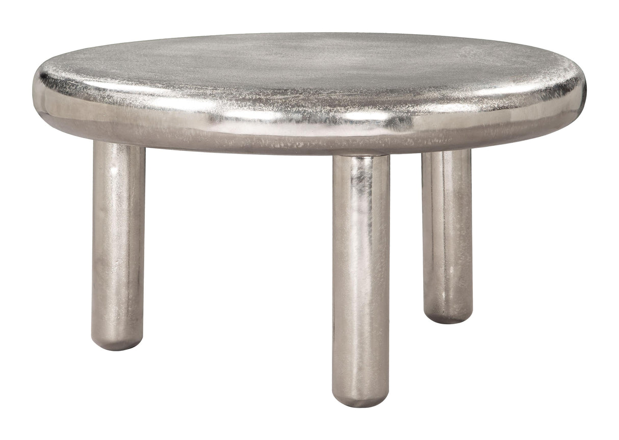 ZUO Arian Coffee Table Silver