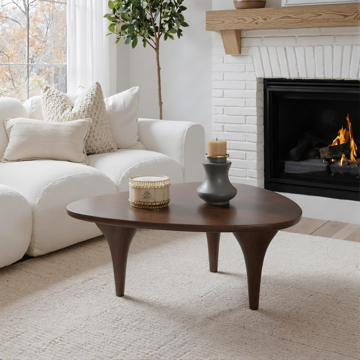 ZUO Spiker Coffee Table Walnut