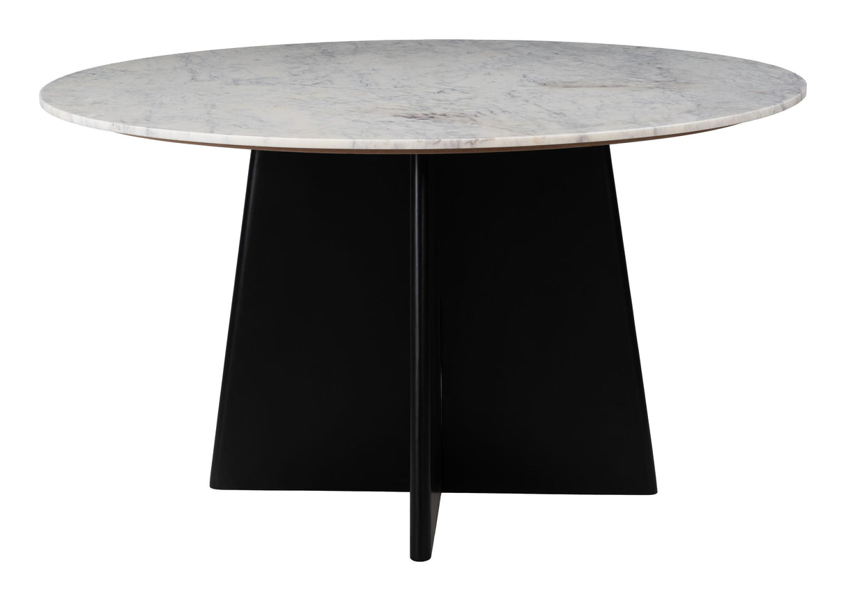 ZUO Strela Dining Table White & Black