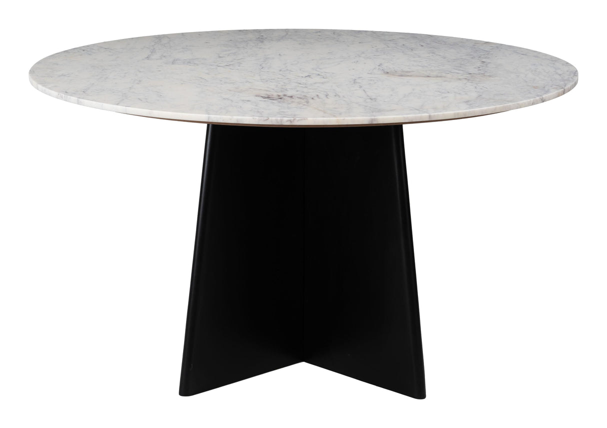 ZUO Strela Dining Table White & Black