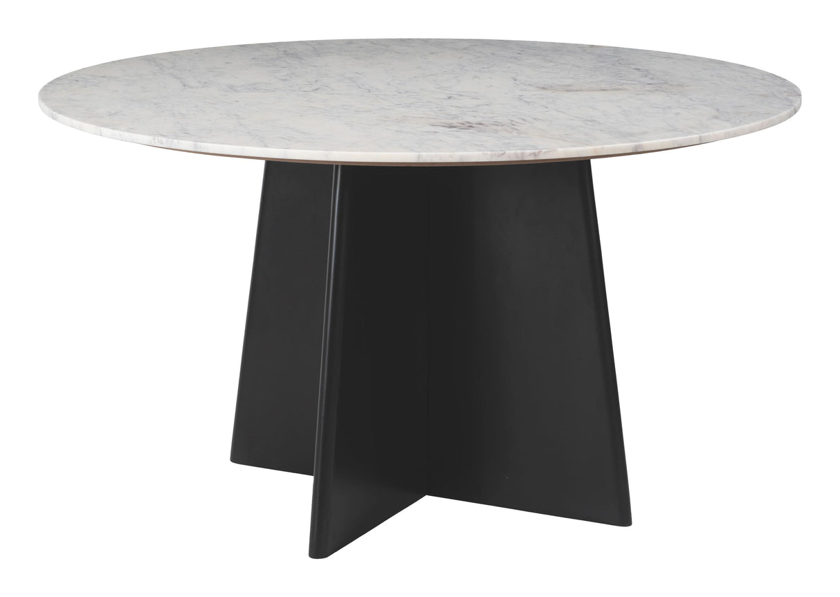 ZUO Strela Dining Table White & Black