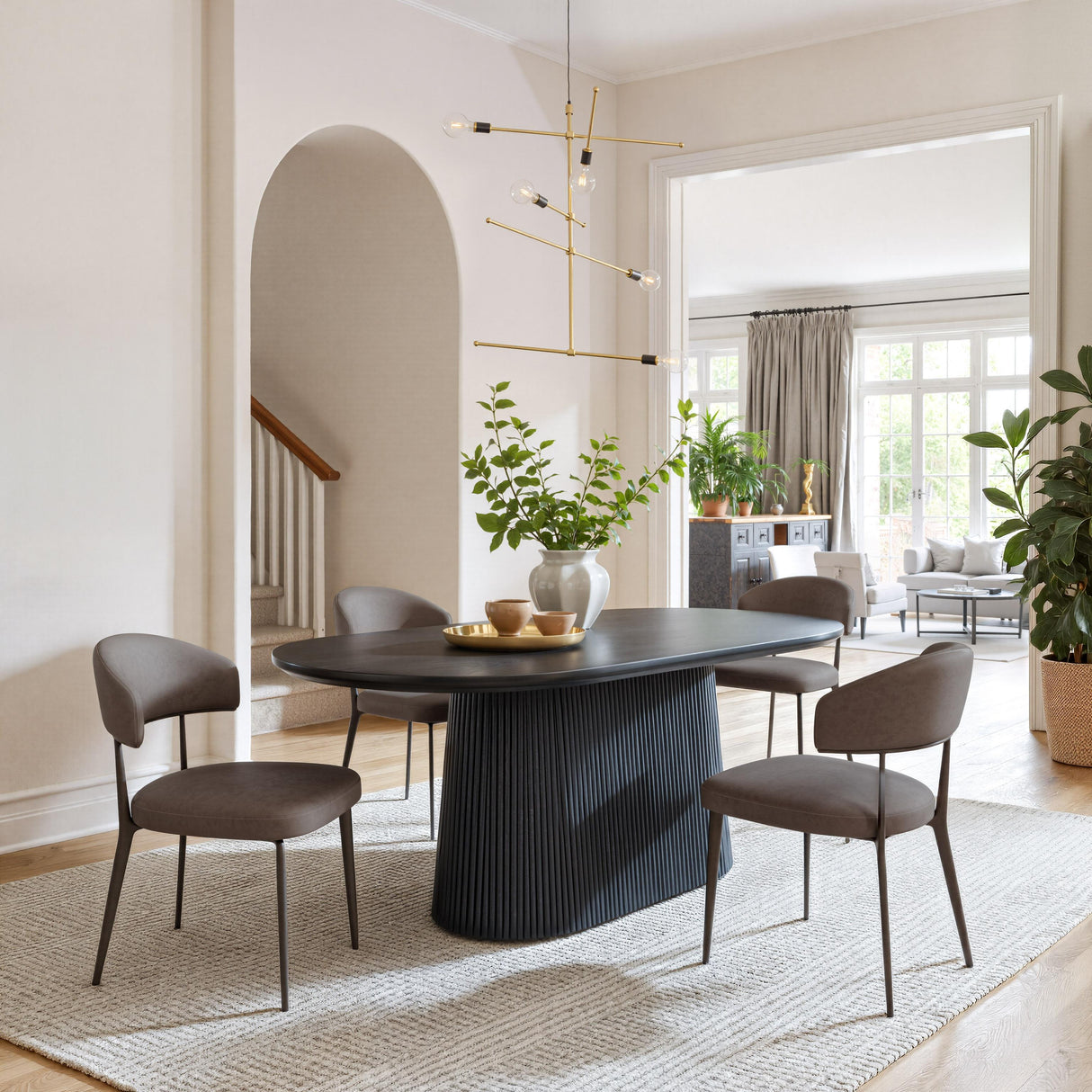 ZUO Sulco Dining Table Black
