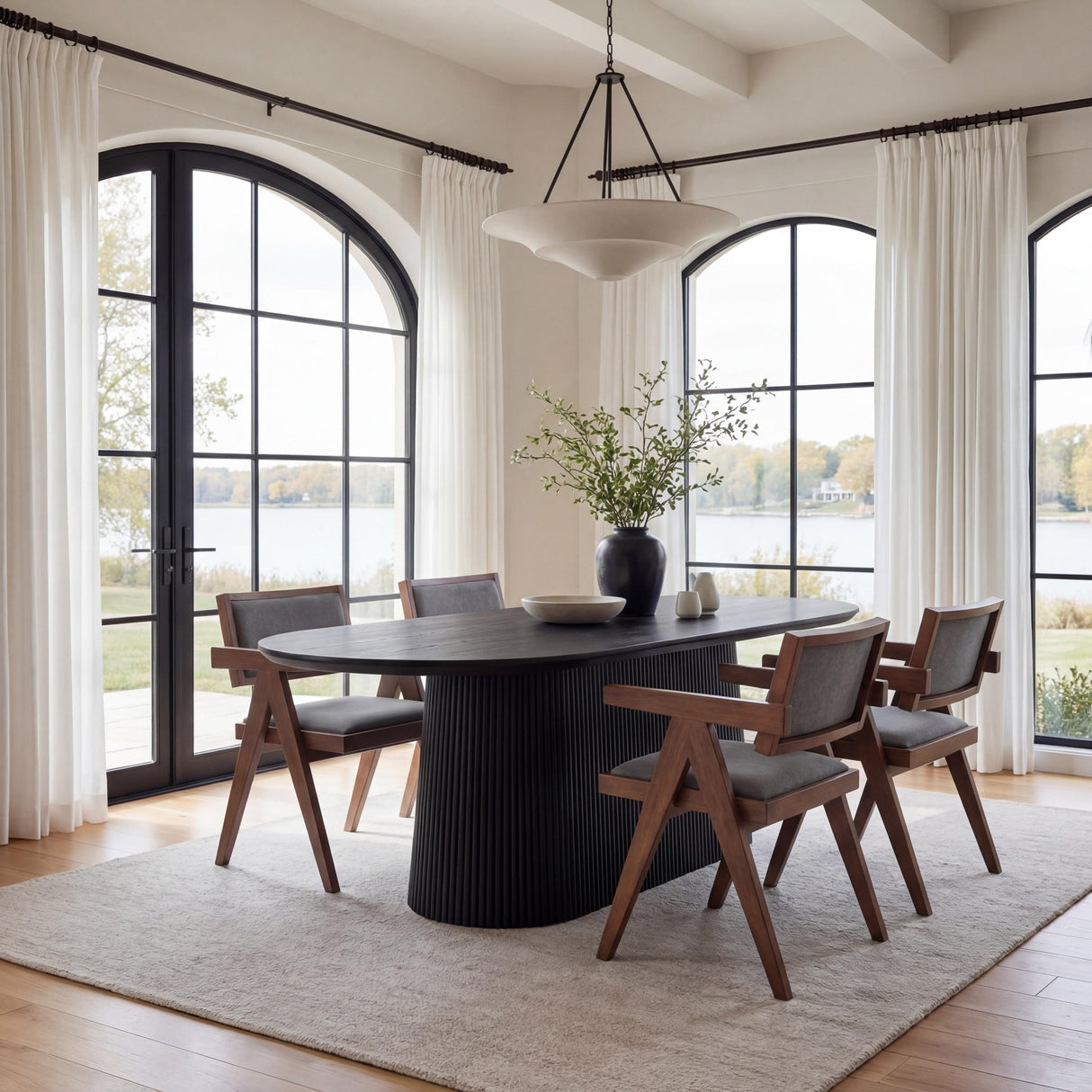 ZUO Sulco Dining Table Black
