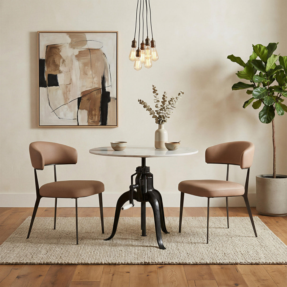 ZUO Mufid Bistro Table White & Black