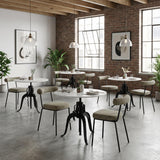 ZUO Mufid Bistro Table White & Black