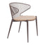 ZUO Silues Dining Chair Taupe & Brown