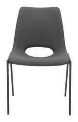 ZUO Desi Armless Dining Chair (Set of 2) Black