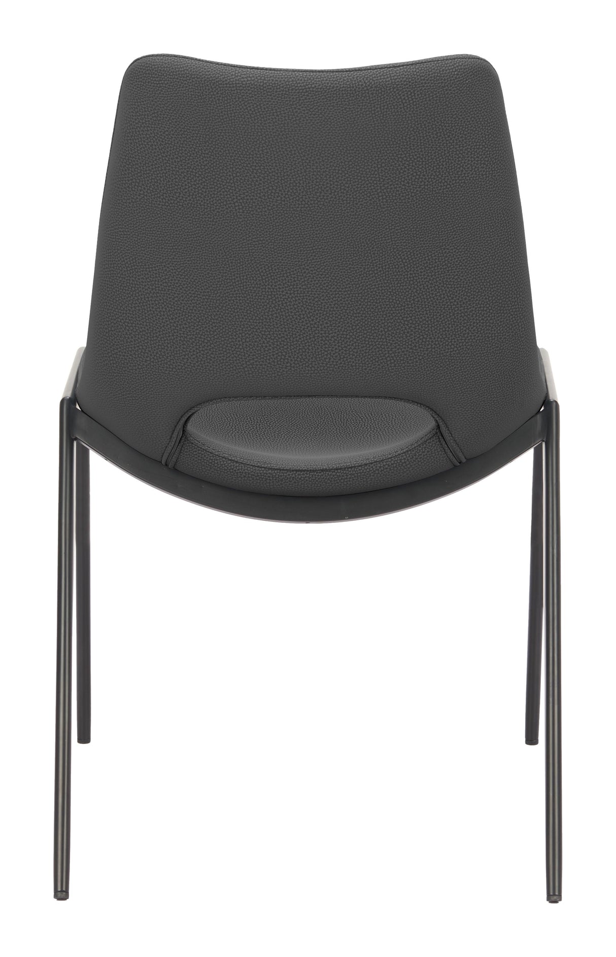ZUO Desi Armless Dining Chair (Set of 2) Black
