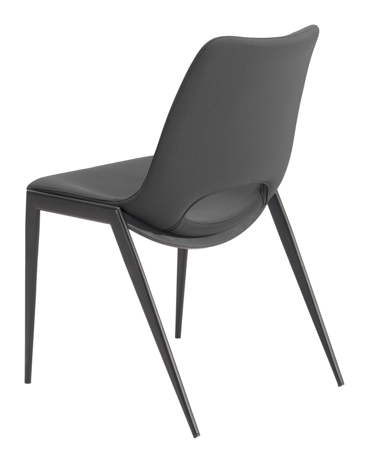 ZUO Desi Armless Dining Chair (Set of 2) Black
