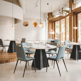ZUO Desi Armless Dining Chair (Set of 2) Azure Gray