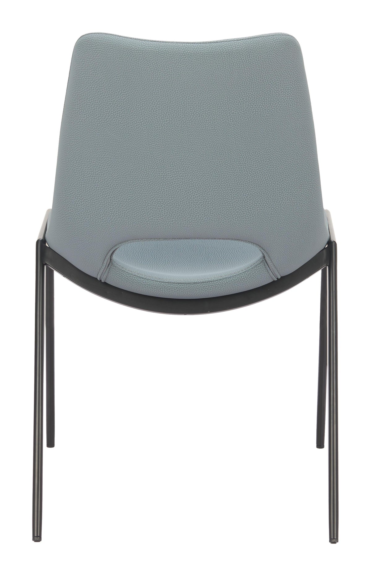 ZUO Desi Armless Dining Chair (Set of 2) Azure Gray