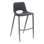 ZUO Desi Armless Barstool (Set of 2) Black