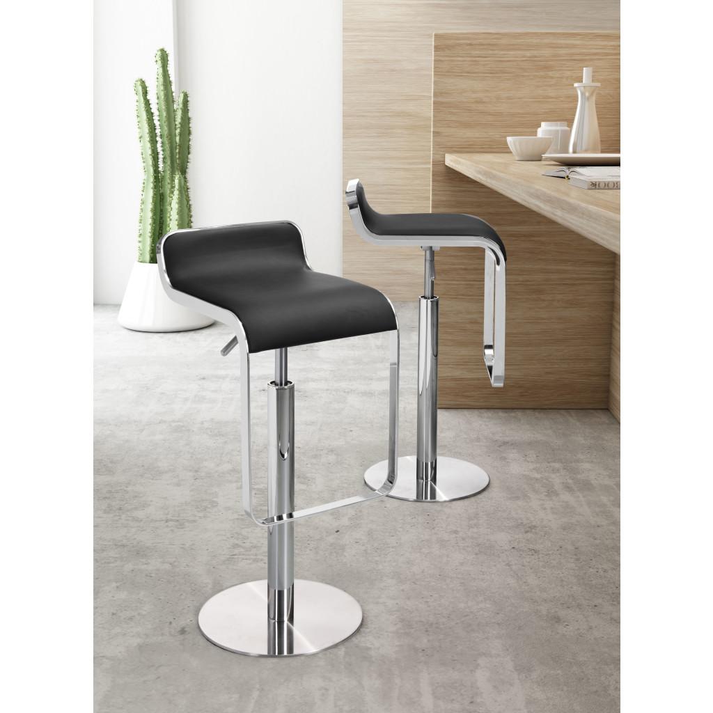 ZUO Equino Barstool Black