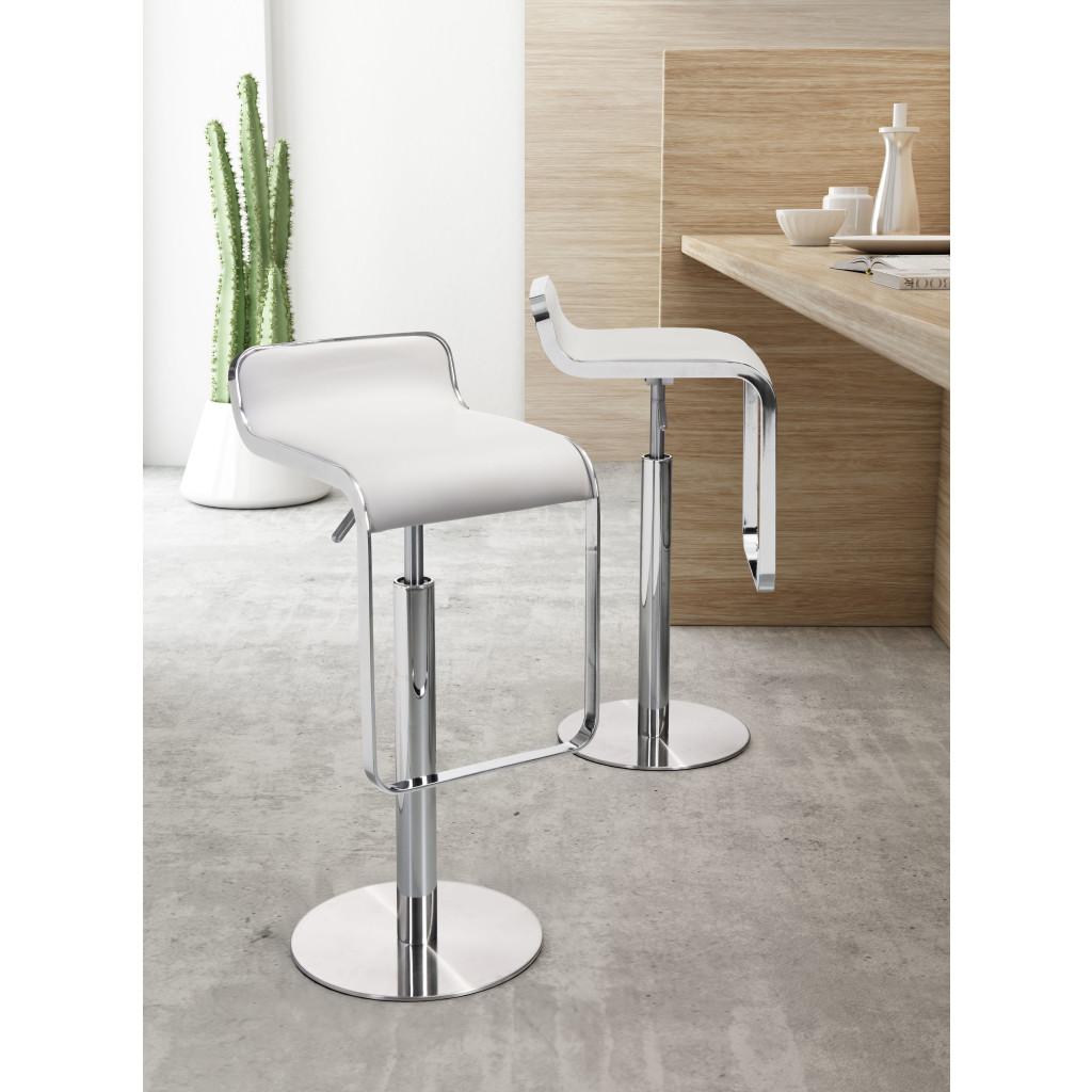 ZUO Equino Barstool White