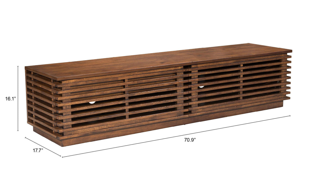 ZUO Linea Wide Entertainment Stand Walnut