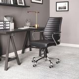 ZUO Enterprise Low Back Office Chair Black