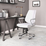 ZUO Enterprise Low Back Office Chair White