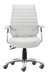 ZUO Enterprise Low Back Office Chair White