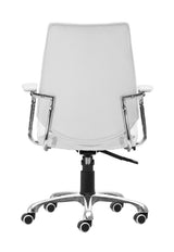 ZUO Enterprise Low Back Office Chair White