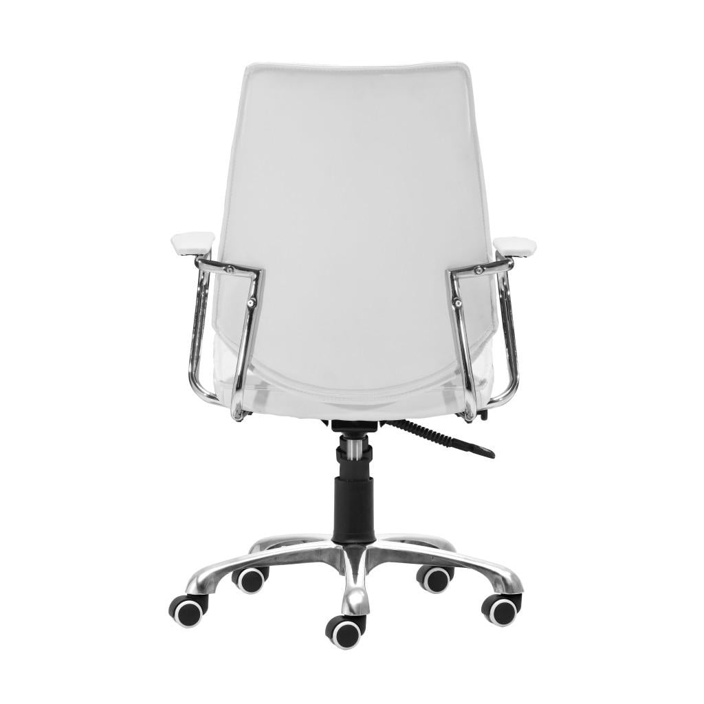 ZUO Enterprise Low Back Office Chair White