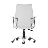 ZUO Enterprise Low Back Office Chair White