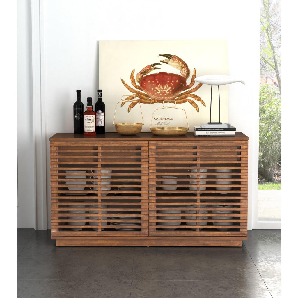 ZUO Linea Credenza Walnut