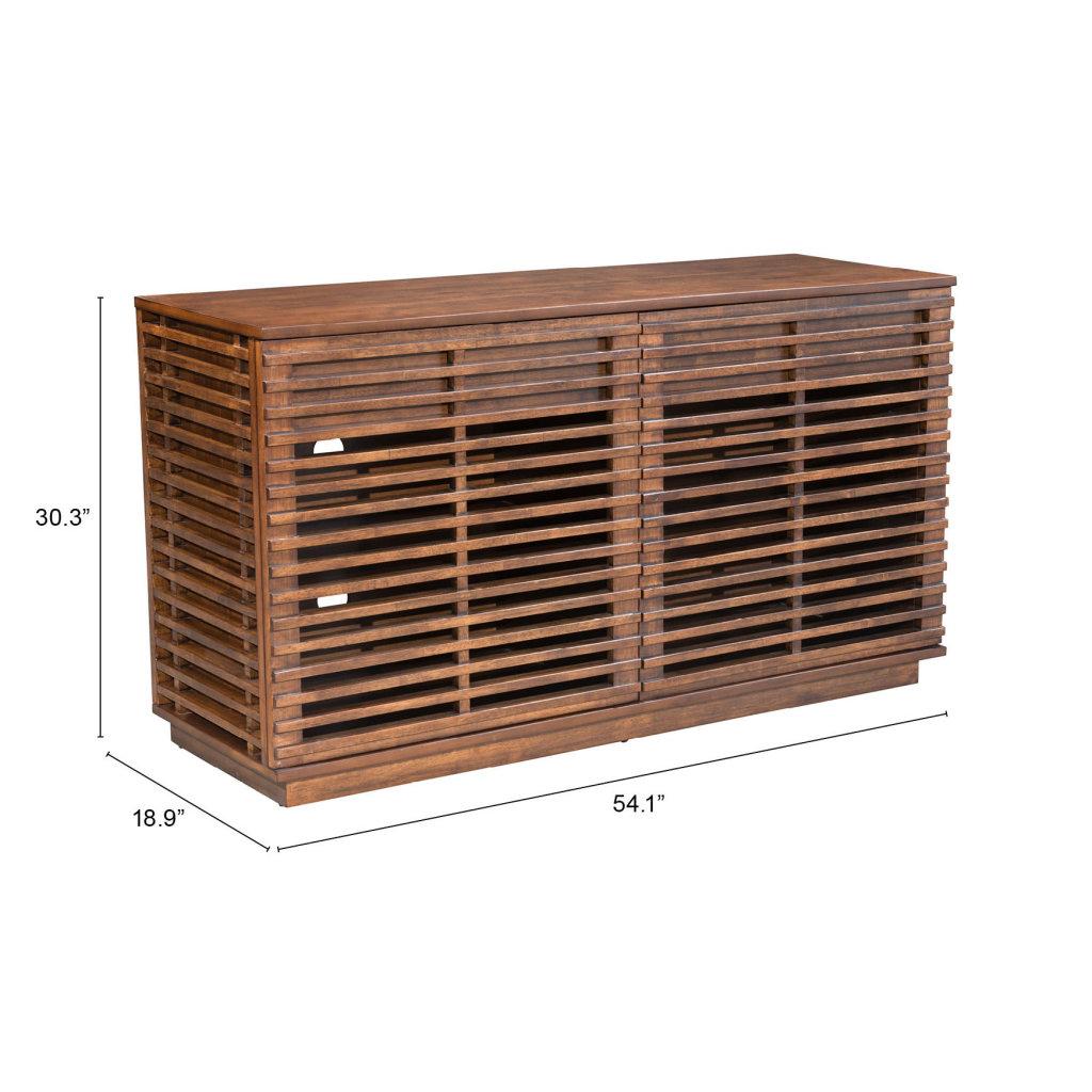 ZUO Linea Credenza Walnut