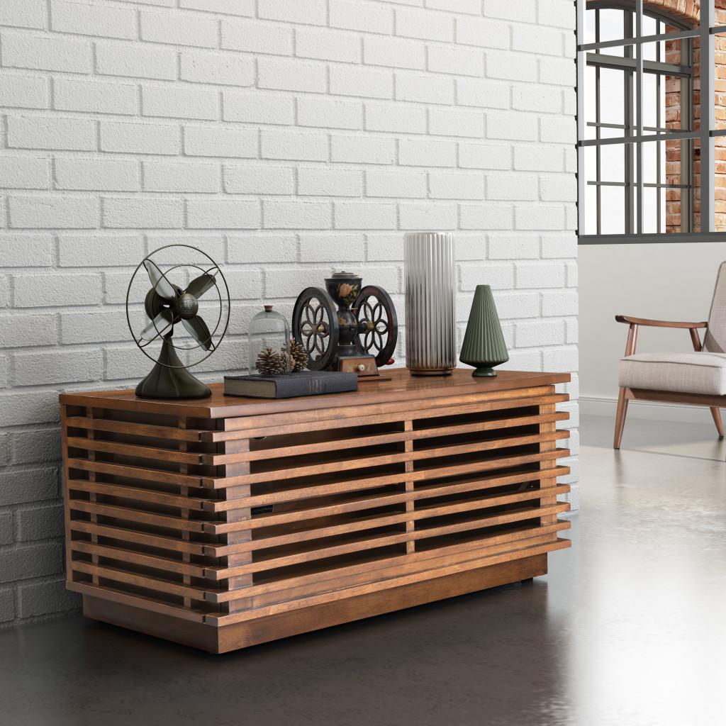 ZUO Linea Narrow Entertainment Stand Walnut