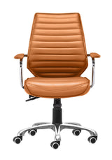 ZUO Enterprise Low Back Office Chair Terracotta