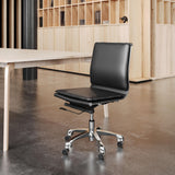 ZUO Lider Plus Armless Office Chair Black