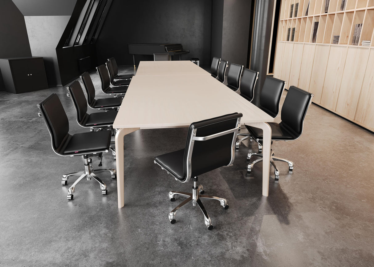 ZUO Lider Plus Armless Office Chair Black