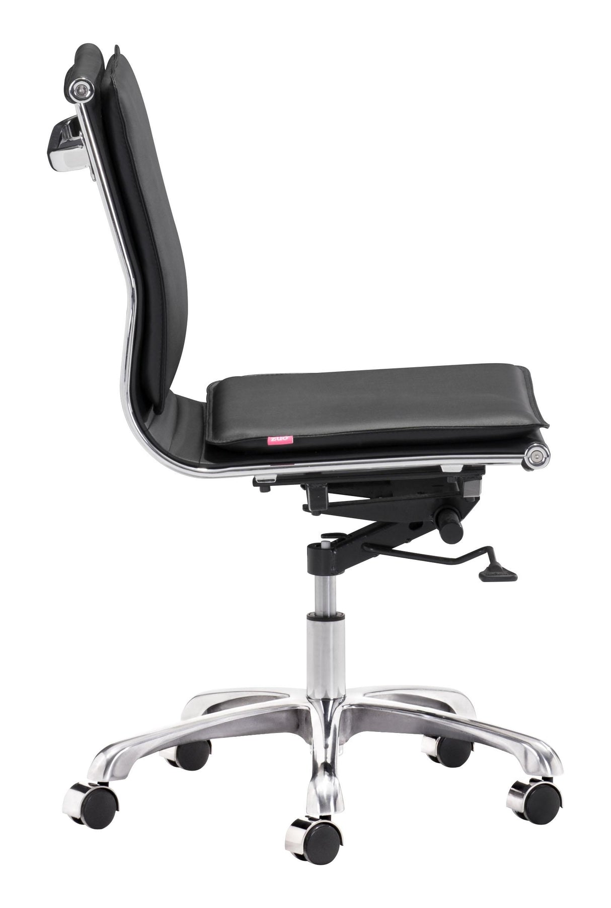 ZUO Lider Plus Armless Office Chair Black