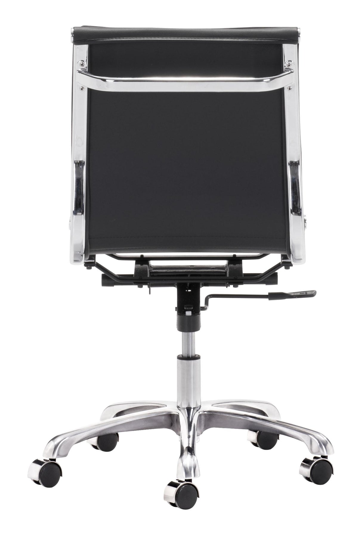 ZUO Lider Plus Armless Office Chair Black