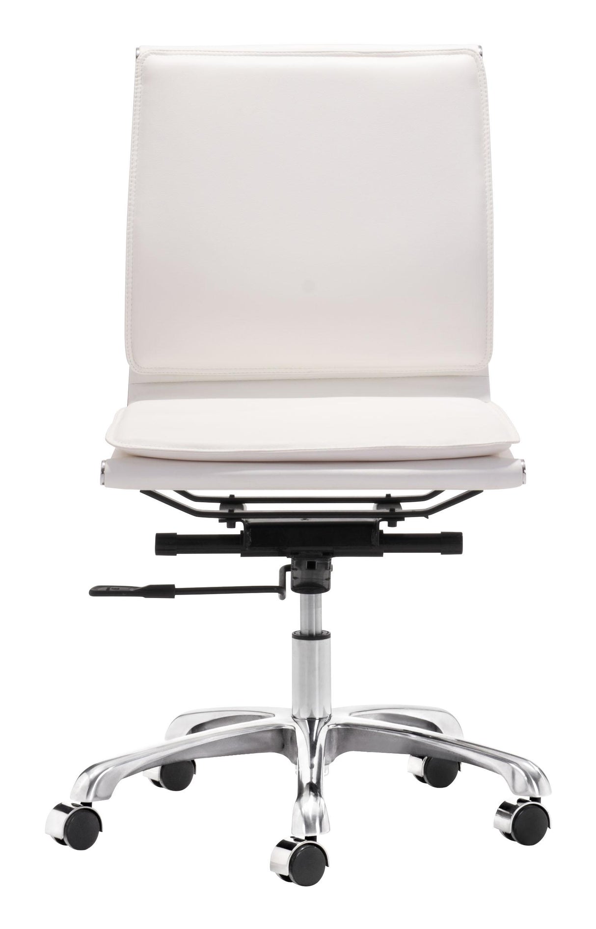 ZUO Lider Plus Armless Office Chair White