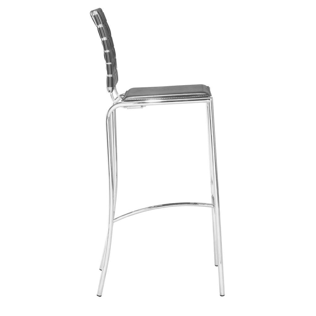 ZUO Criss Cross Barstool (Set of 2) Black