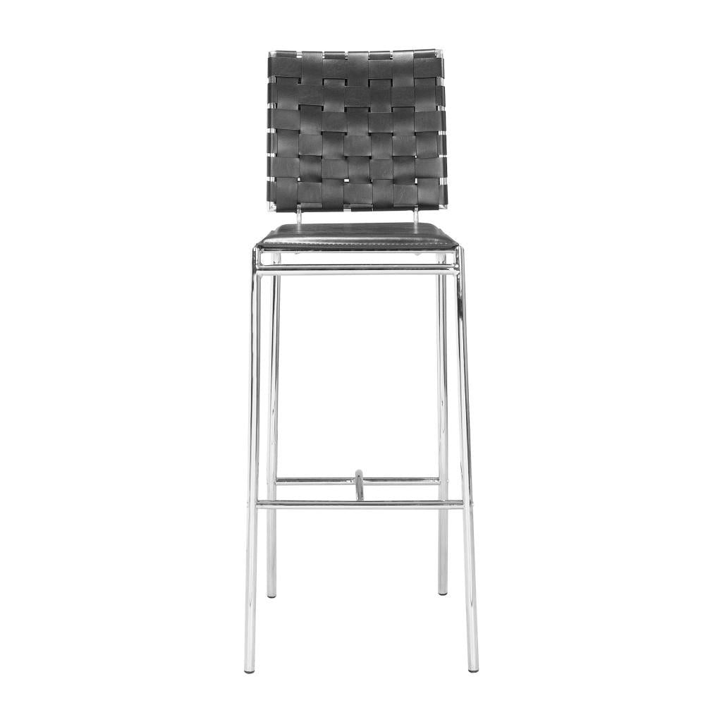 ZUO Criss Cross Barstool (Set of 2) Black