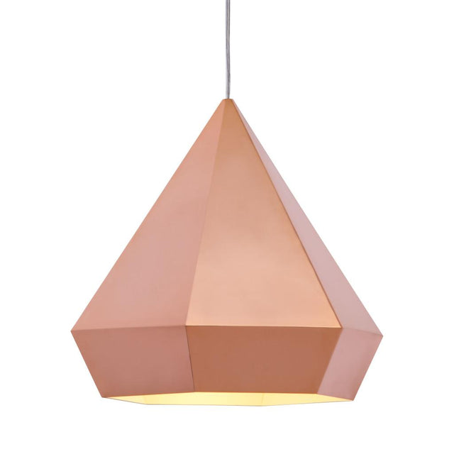 ZUO Forecast Ceiling Lamp Rose Gold