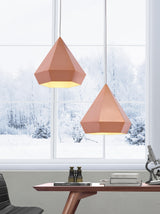 ZUO Forecast Ceiling Lamp Rose Gold