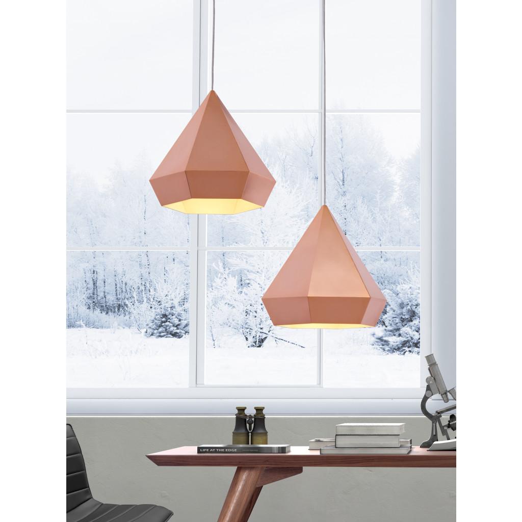 ZUO Forecast Ceiling Lamp Rose Gold