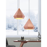 ZUO Forecast Ceiling Lamp Rose Gold